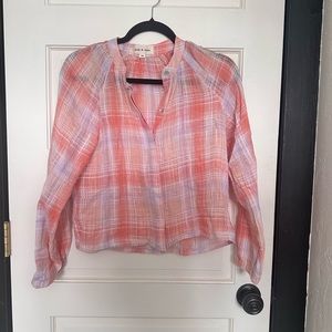 Cloth & Stone! Super cute summer linen top (XS) (LIKE NEW)